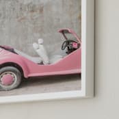 "Yucatan III" - Art Print in Rose Quartz by Lindsay Ferraris Photography - Frame Close-up