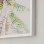 "Yucatan VI" - Art Print in Tropical Green by Lindsay Ferraris Photography - Frame Close-up