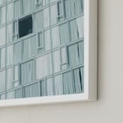 "In Reverse" - Art Print in Muted Aqua by Lindsay Ferraris Photography - Frame Close-up