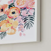 "Danette watercolor bouquet" - Art Print in Tropical rose gold by Rosana Laiz Blursbyai - Frame Close-up