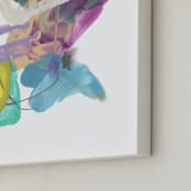 "Twyla" - Art Print in Blue by Misty Hughes - Frame Close-up