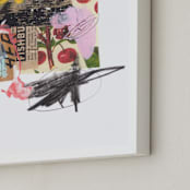 "Wild Hello" - Art Print in Lavender by Misty Hughes - Frame Close-up