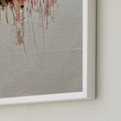"SHOW PONY" - Art Print in Rosy Pinks by ADRIENNE JACKSON - Frame Close-up