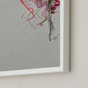 "SWEETBITTER" - Art Print in Candy Pinks by ADRIENNE JACKSON - Frame Close-up