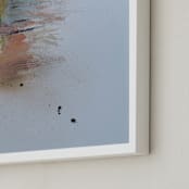 "LOST FOR YOU" - Art Print in Peach Beach by ADRIENNE JACKSON - Frame Close-up