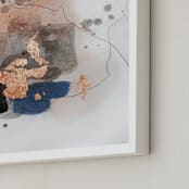 "Divide #5" - Art Print in glacial blue by Christine Olmstead - Frame Close-up