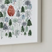 "Never Alone" - Personalized Art Print in Crisp White by Sarah Knight - Frame Close-up