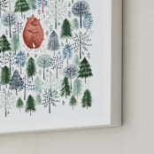"Never Alone" - Personalized Art Print in Crisp White by Sarah Knight - Frame Close-up
