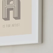 "Artisan" - Art Print in Almond by Marabou Design - Frame Close-up