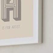 "Artisan" - Art Print in Almond by Marabou Design - Frame Close-up