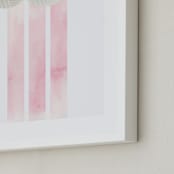 "Cloud and rain" - Art Print in Blushing Pink by Kanika Mathur - Frame Close-up