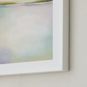 "Coral Bay" - Art Print in Coral Pink by AlisonJerry - Frame Close-up