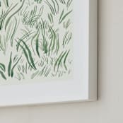 "Yerba" - Art Print in White by Catilustre - Frame Close-up