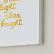 "Star Light Star Bright" - Art Print in Twinkle by Lea Delaveris - Frame Close-up