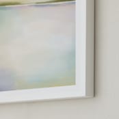 "Coral Bay" - Art Print in Coral Pink by AlisonJerry - Frame Close-up