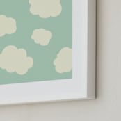 "Desert Sky" - Art Print in Sky Blue by Coit Creative - Frame Close-up