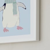 "Adélie Penguin " - Art Print in Antarctica by Cass Loh - Frame Close-up