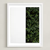 "verdant garden III" - Art Print in leaf by Sara Hicks Malone - Framed