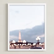 "Magique" - Art Print in White by Caroline Mint - Framed