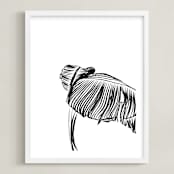 "Tropical Wave" - Art Print in Noir by Alicia Youngken - Framed