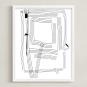 "Path of Life" - Art Print in Blackest Ink by Kisco Print Shop - Framed