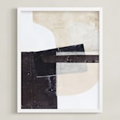 "Last Tuesday" - Art Print in Sand by Jennifer Daily - Framed