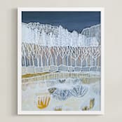 "White Woods" - Art Print in White Woods by Sarah Fitzgerald - Framed