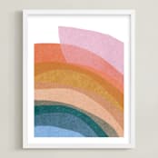 "paper rainbow" - Art Print in Rainbow by Carrie Moradi - Framed