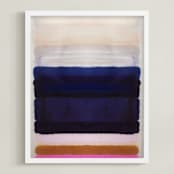 "Do It Anyway 2" - Art Print in Navy by HAPI ART - Framed