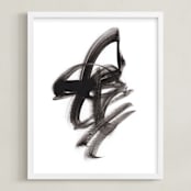 "Edifice" - Art Print in Black by Misty Hughes - Framed