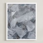 "Like Stone II" - Art Print in Concrete II by Debi Perkins - Framed
