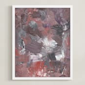 "Abstract Painting2" - Art Print in dark brown by Ramoncita - aticnomar - Framed