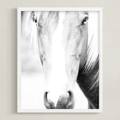 "Palomino" - Art Print in black and white by Angela Thompson - Framed