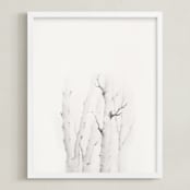 "Mytoi Tree 02" - Art Print in Birch Grey by jinseikou - Framed