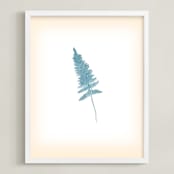"Baby Fern" - Art Print in Creamy ivory by hadley hutton - Framed