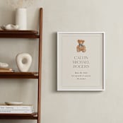 "Baby's Bear: Custom Print" - Custom Print in Frost by Becky Nimoy - In a Room