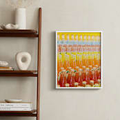"Pop" - Art Print in vibrant orange by Erin Savage - In a Room