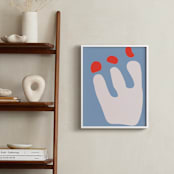 "Summer in Bloom" - Art Print in Meadow Blue by Kisco Print Shop - In a Room