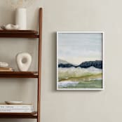"Sapphire Ridge 2" - Art Print in Deep Blue by Lara Eckerman - In a Room