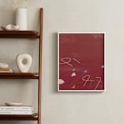 "Room Eleven 1" - Art Print in Crimson Red by Shiho Whitehead - In a Room