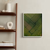 "Above the Paddy" - Art Print in Green by Alaric Yanos - In a Room