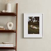 "With a Heart: Portrait Framed Photo" - Framed Photo in Taupe by Laura Hamm - In a Room