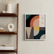"Mid Century Jungle I" - Art Print in Jade by Maria Alou - In a Room