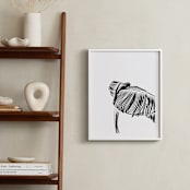 "Tropical Wave" - Art Print in Noir by Alicia Youngken - In a Room