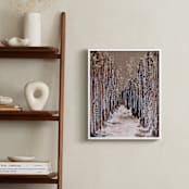 "Aspen Grove" - Art Print in Birch White by Emily Magone - In a Room