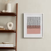 "Color Streak" - Art Print in Dusty Rose by Kiersten Garner - In a Room