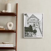 "House: Portrait Orientation Custom Print" - Custom Print in Olive Shadow by Minted - In a Room