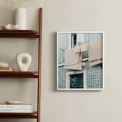 "Alfama" - Art Print in Teal by Heather Deffense - In a Room