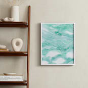 "Playa Eight." - Art Print in Aqua Blue by Emily Magone - In a Room