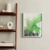 "Libra Constellation" - Art Print in Peridot Green by Emily Magone - In a Room